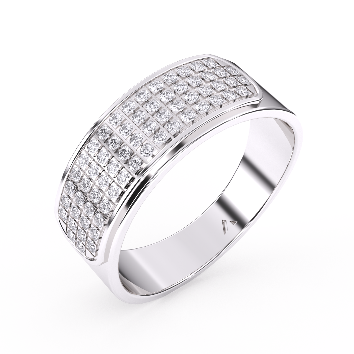 Classic Diamond Half Eternity Men’s Ring